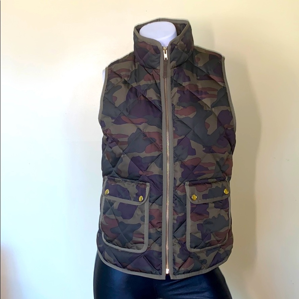 J. CREW Quilted Down Feather lined Vest